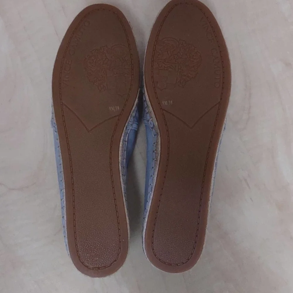 Vince Camuto Chambray Suede Espadrilles Sandals - Picture 4 of 14